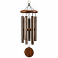 Windspiel 100 cm aus Metall und Holz in Bronze Braun für Innen und Außen