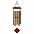 Windspiel 90 cm aus Metall und Holz in Bronze Braun für Innen und Außen